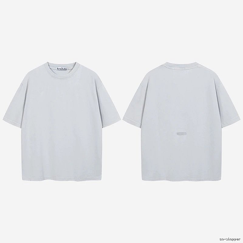 Acne Studios 2090-80 Blue Style Ac908040 Stockholm Logo T-Shirt Relaxed Styling