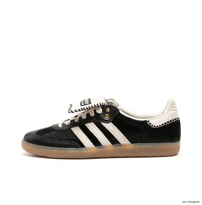 Adidas retro black and white canvas shoes