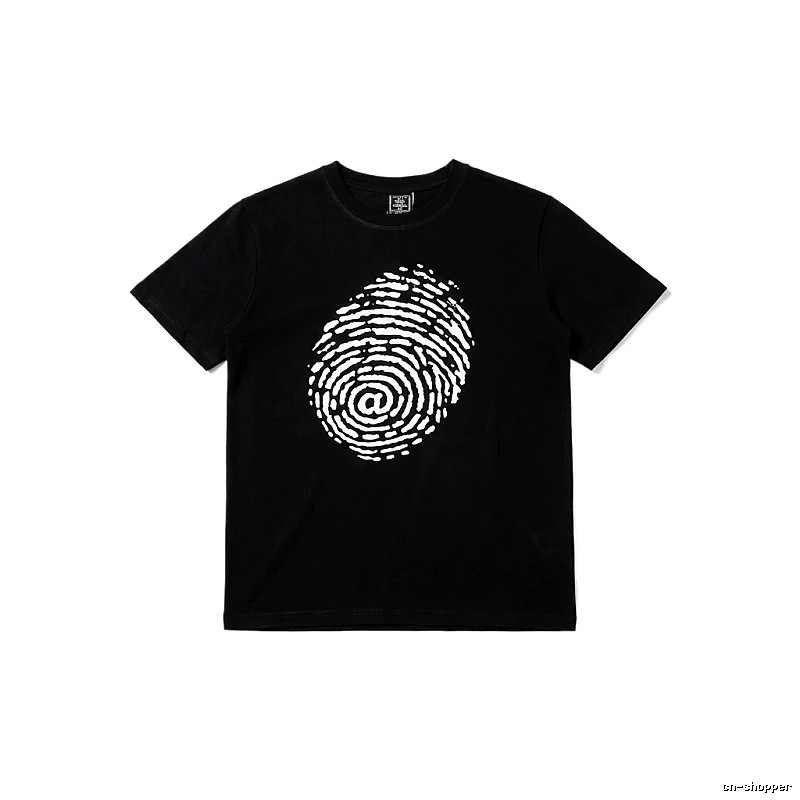 ADWYSD Fingerprint Trendy Black T-shirt