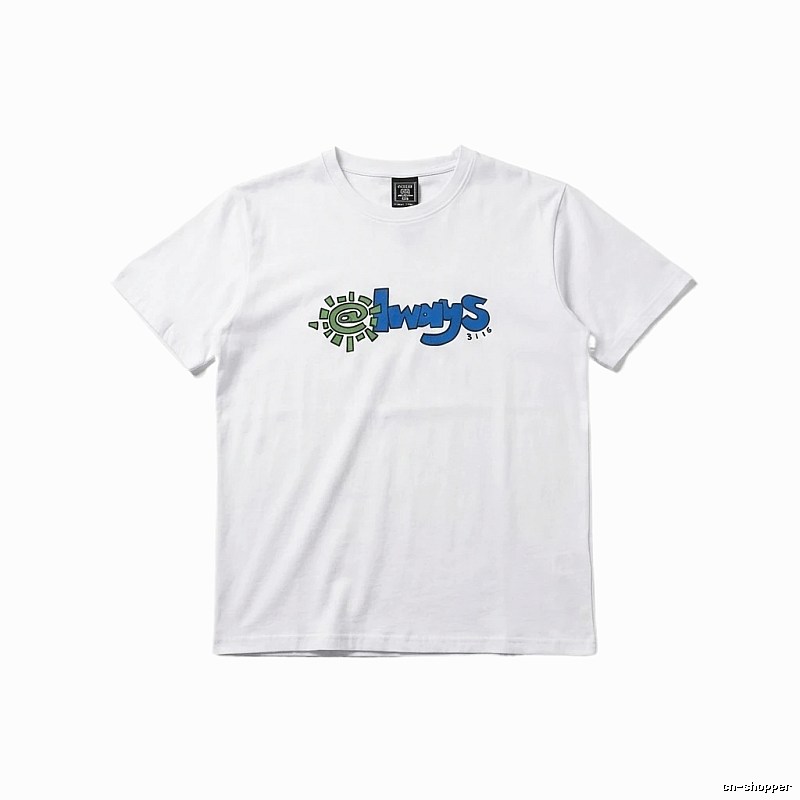 ADWYSD Printed Simple White T-shirt