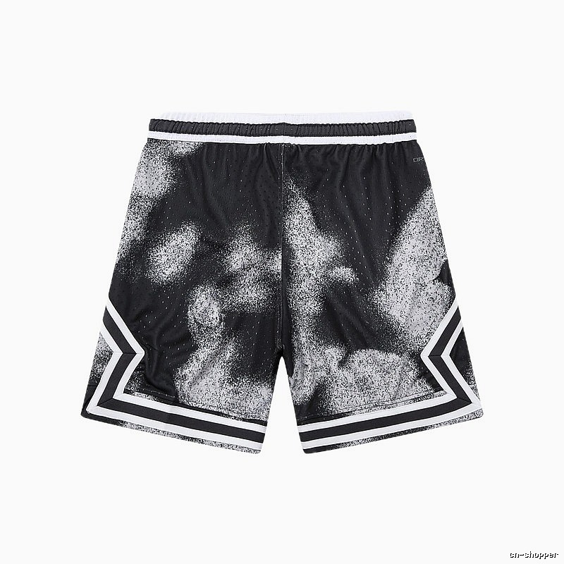 AJ Spray Painting Style Black Shorts
