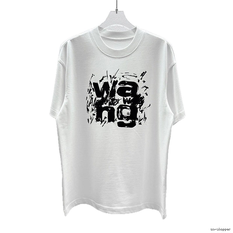 Alexander Wang Graffiti Street Style White T-Shirt
