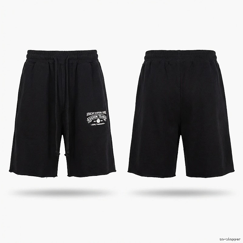 American casual black shorts of DENIM TEARS