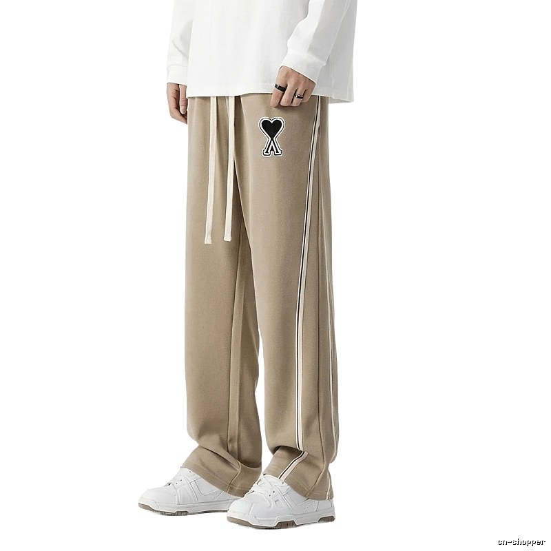 AMI fleece-lined casual khaki pants