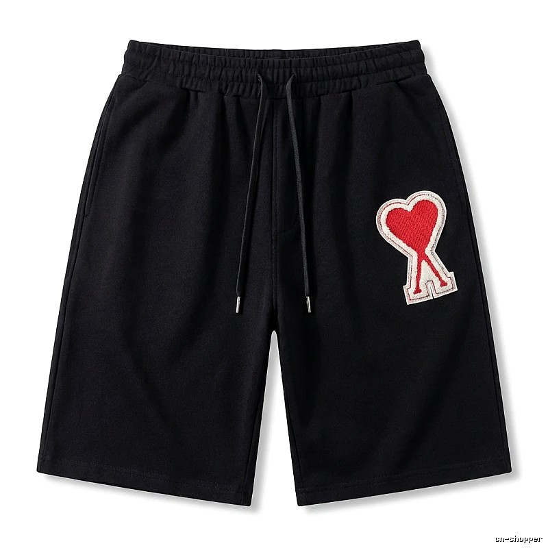 AMI Love Embroidery Style Shorts