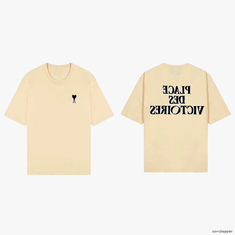 AMI Love Print Short-sleeve Shirt