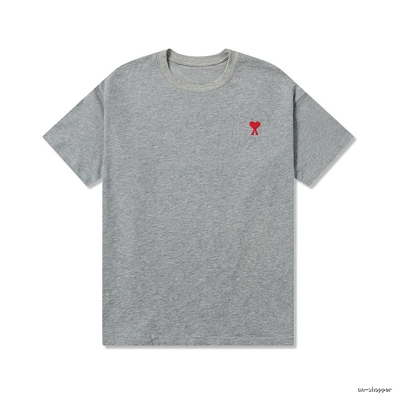AMI Love Simple Style Grey T-shirt