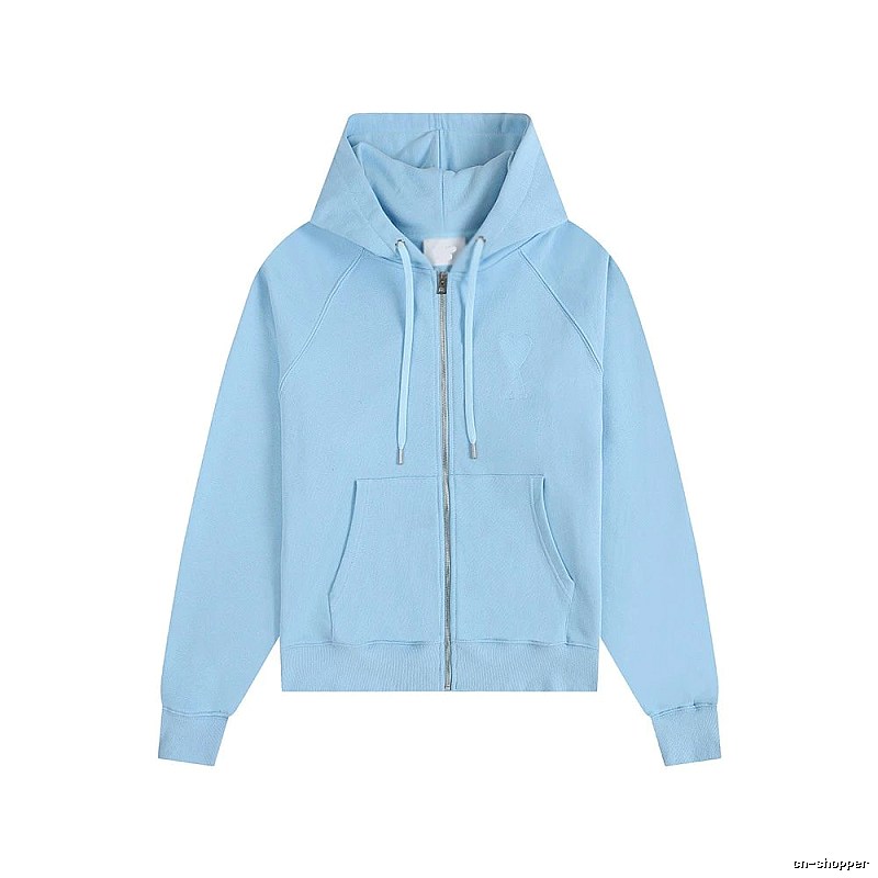 AMI minimalist style light blue sweatshirt