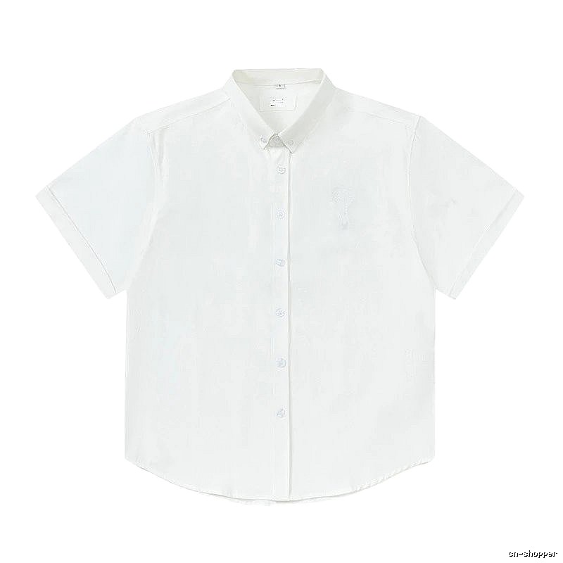 AMI Minimalist Style White Shirt