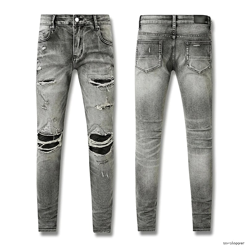 AMI Ripped Trendy Brand Jeans