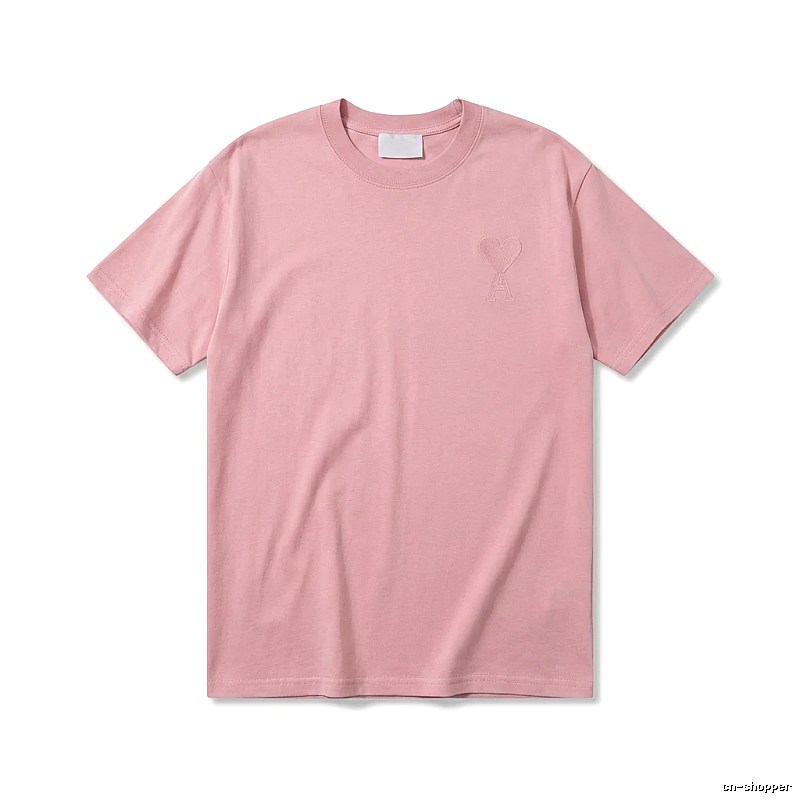 AMI simple and elegant pink T-shirt