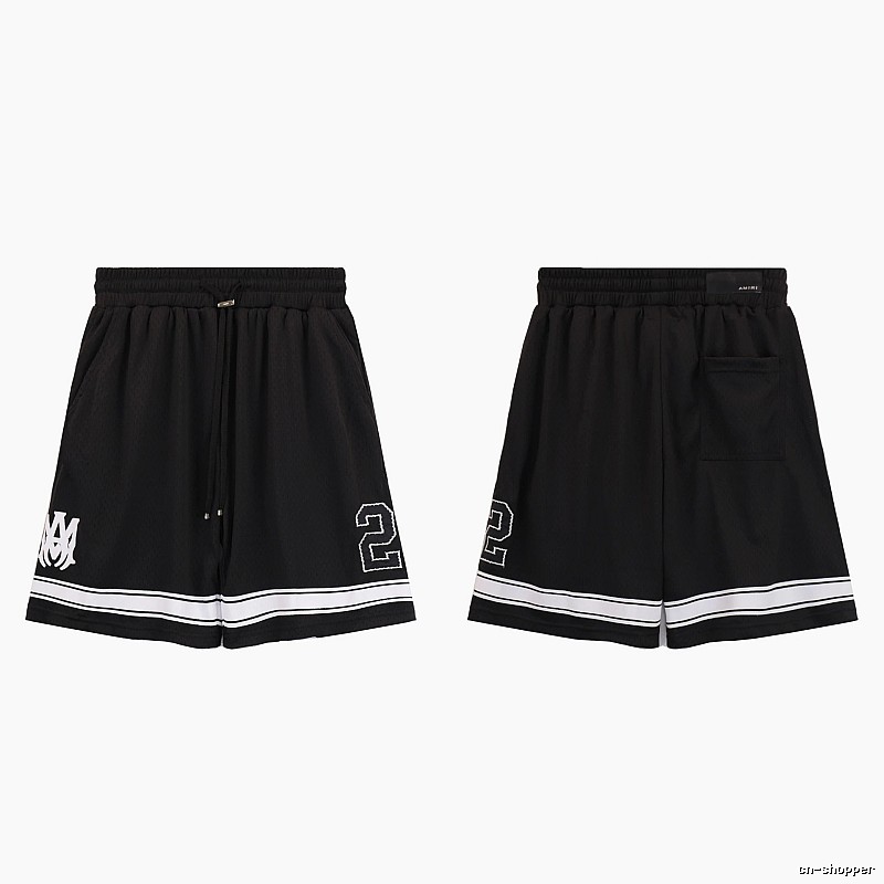 AMIRI American Basketball Style Black Athletic Shorts