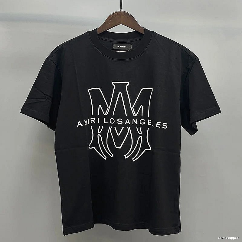 Amiri Black Records Graphic T-Shirt Easy Pairing