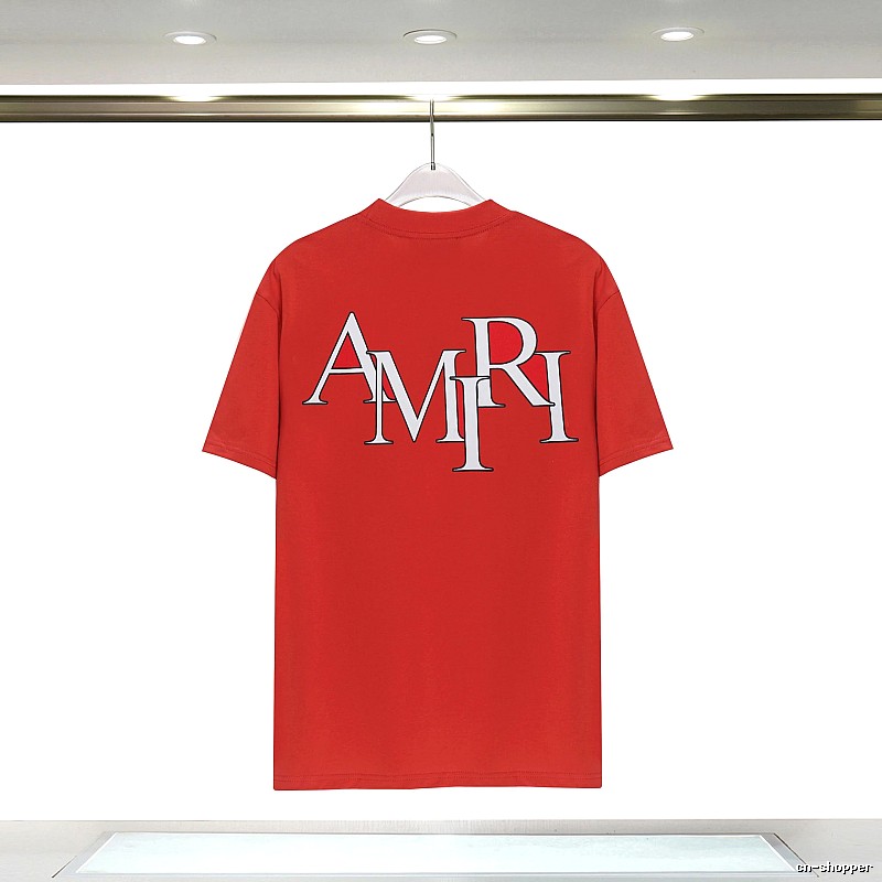 Amiri Gift Ready Graphic T-shirt White Blue Amiri with Fresh Pattern