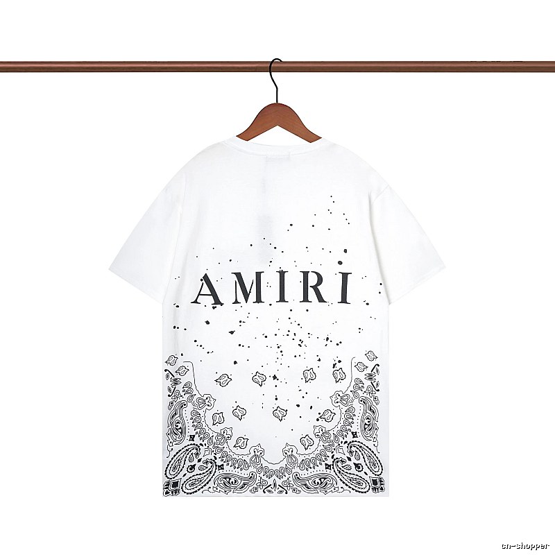 Amiri Gift Ready Graphic T-shirt White Blue Amiri with Standout Detail