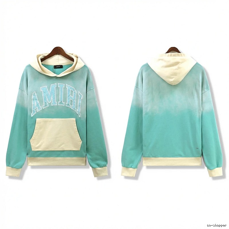 AMIRI Gradient Wind Mint-colored Sweatshirt