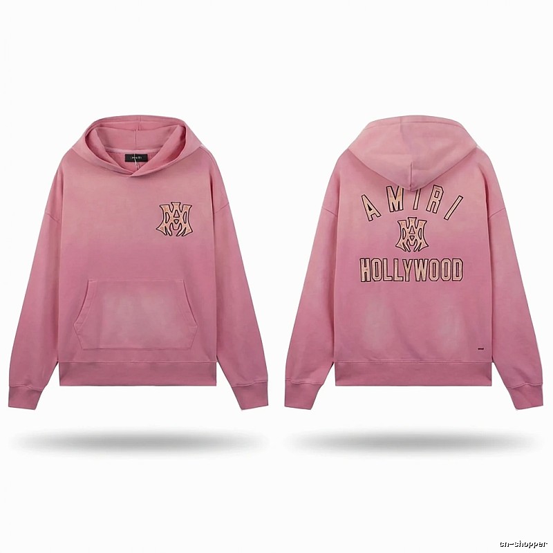 AMIRI Hollywood-style pink sweatshirt