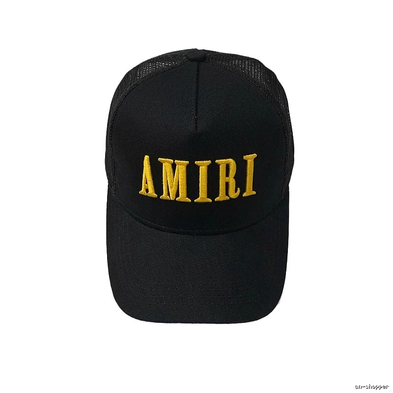 AMIRI letter embroidery black cap