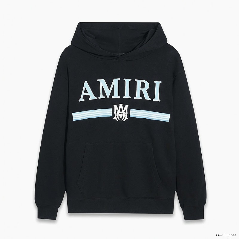 AMIRI letter-printing style black sweatshirt