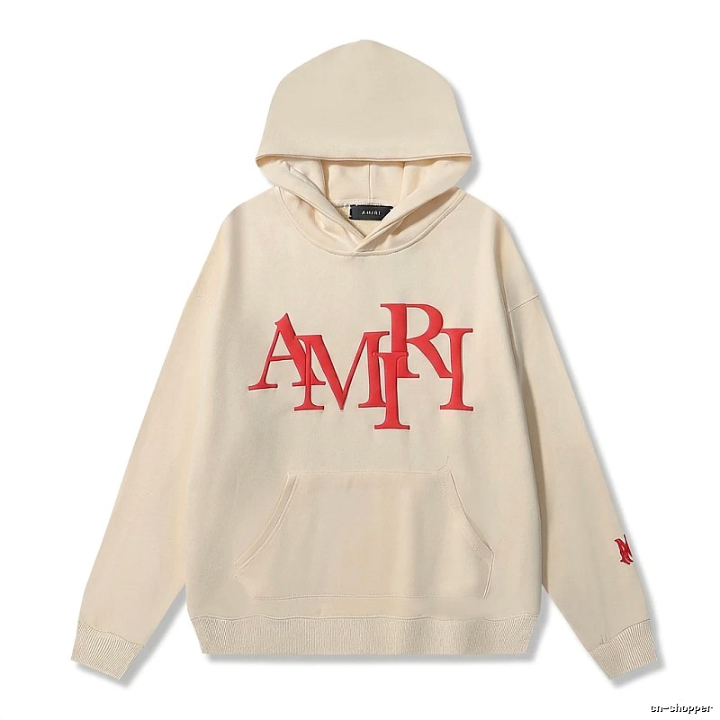 AMIRI Letter Style Beige Sweatshirt