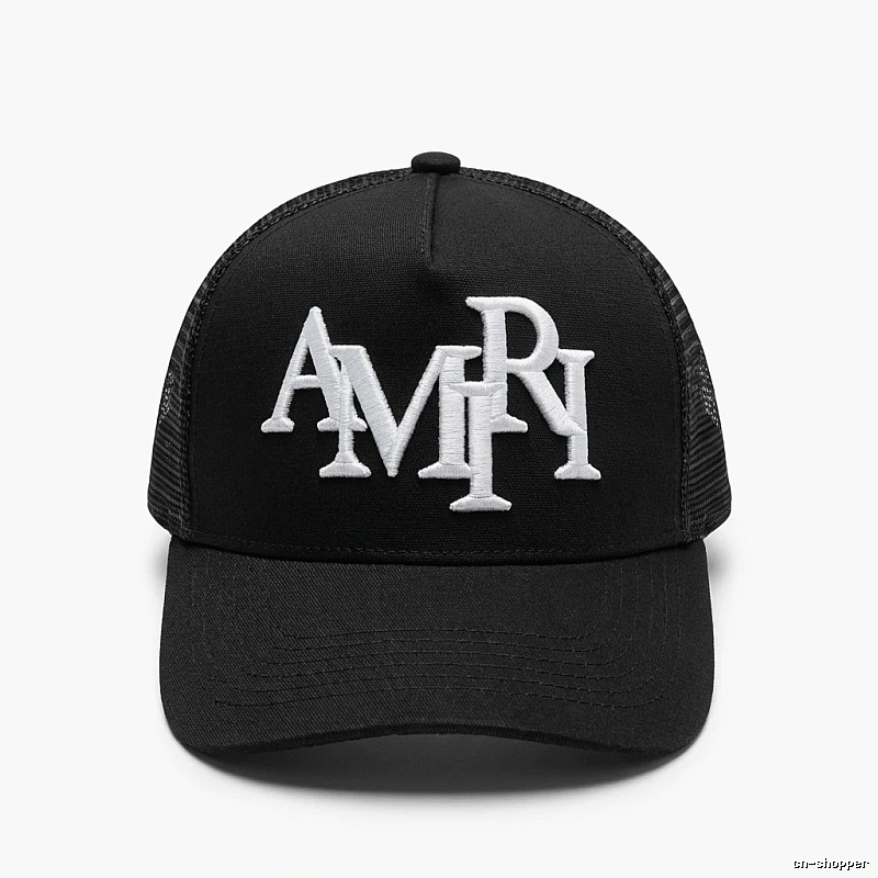 AMIRI letter-style black cap