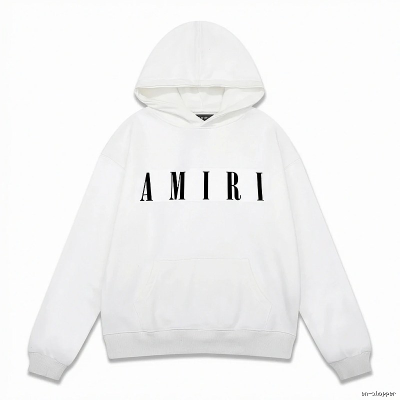 AMIRI minimalist style white hoodie
