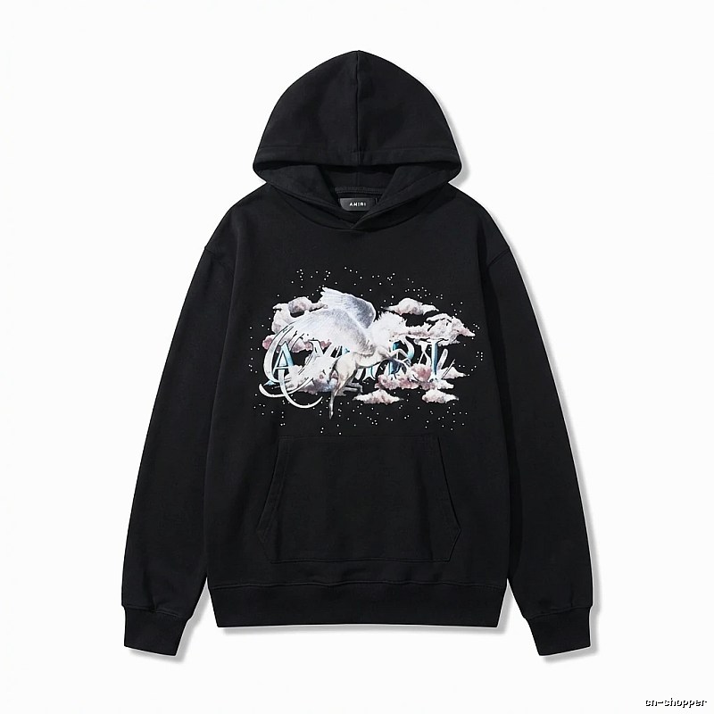 AMIRI Printed Trendy Black Sweatshirt