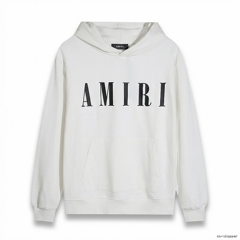 AMIRI simple style white hoodie