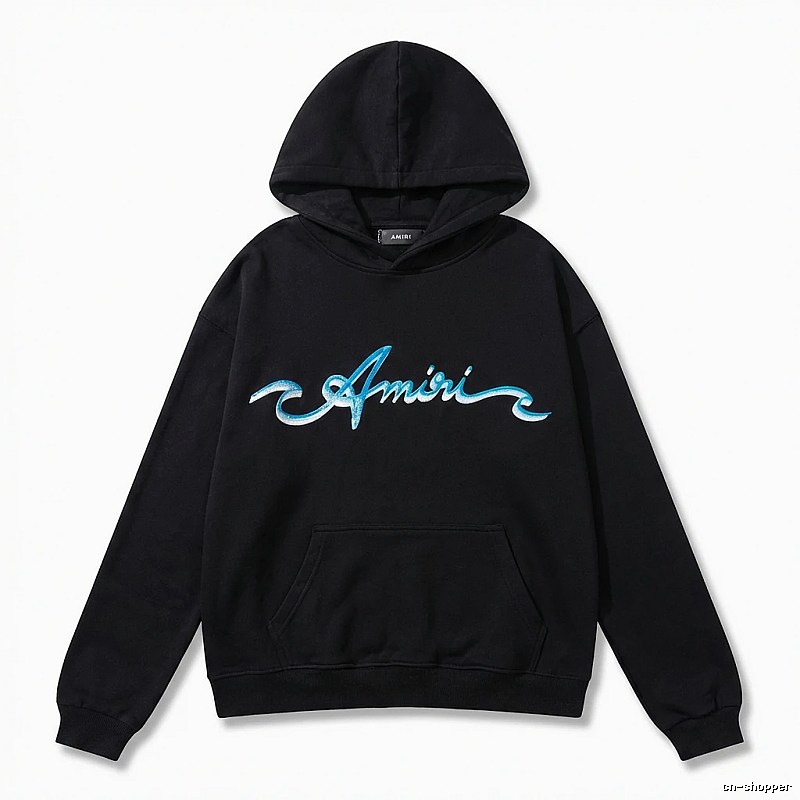 AMIRI Trendy Style Black Hoodie