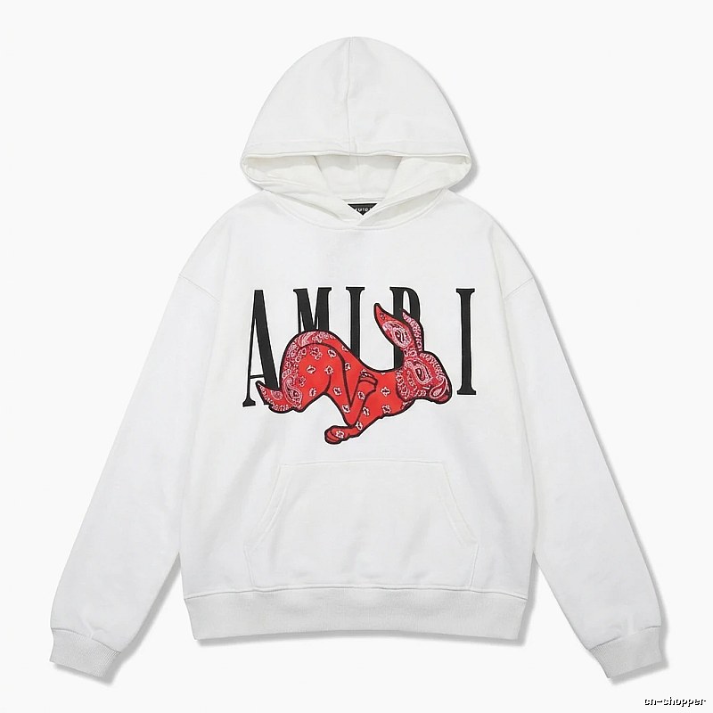 AMIRI White Sweatshirt with Rabbit Print