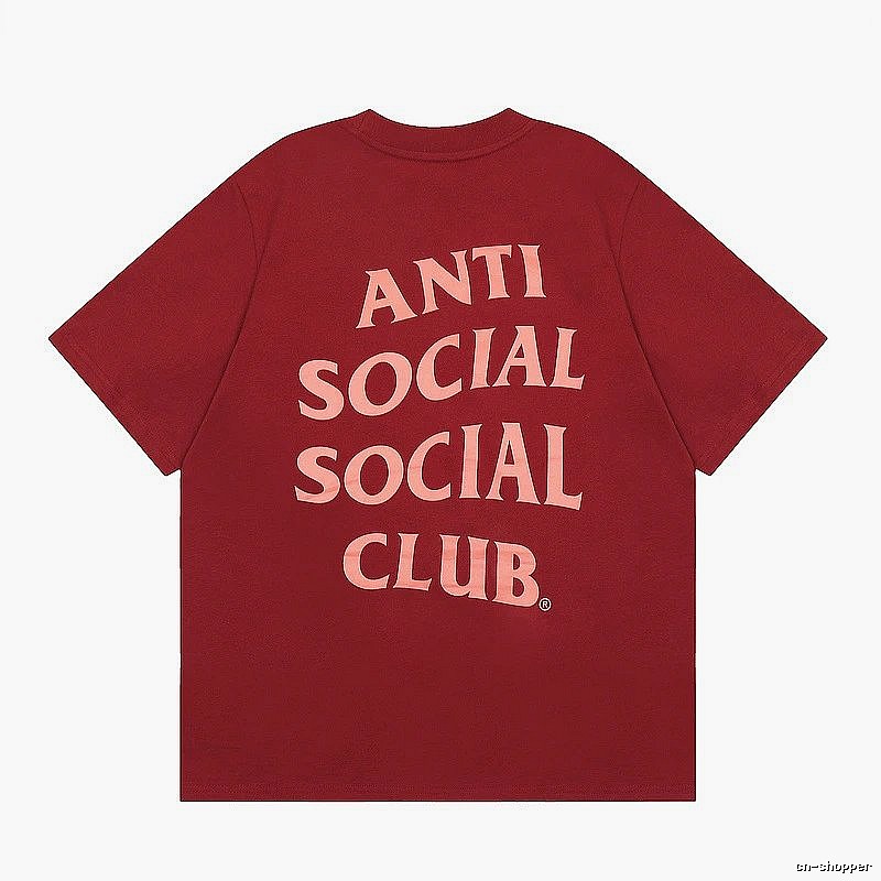 Anti Social Social Club Travel Logo T-shirt Black Orange Anti with Modern Look
