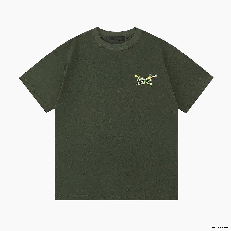 Arc'teryx Floral Logo Outdoor-style Army Green T-Shirt