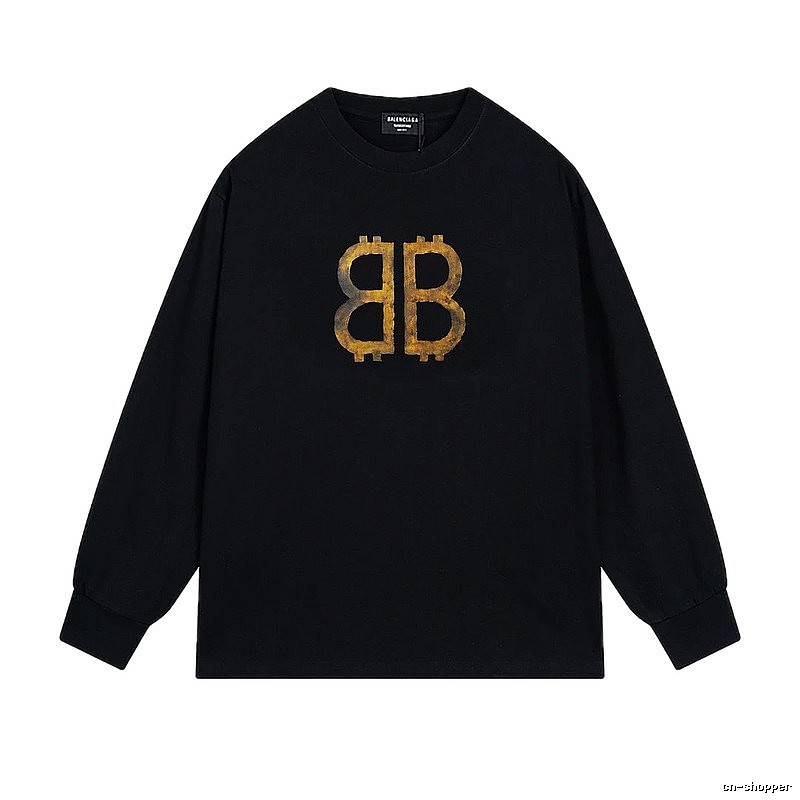 Balenciaga BB Print Black Sweatshirt