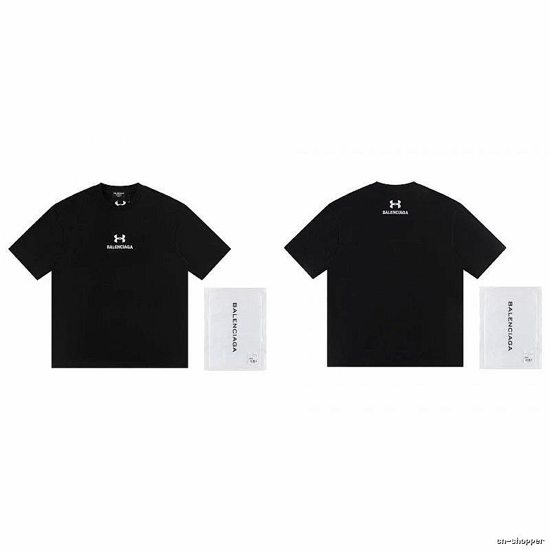 Balenciaga Co-branded Street Style Black T-shirt