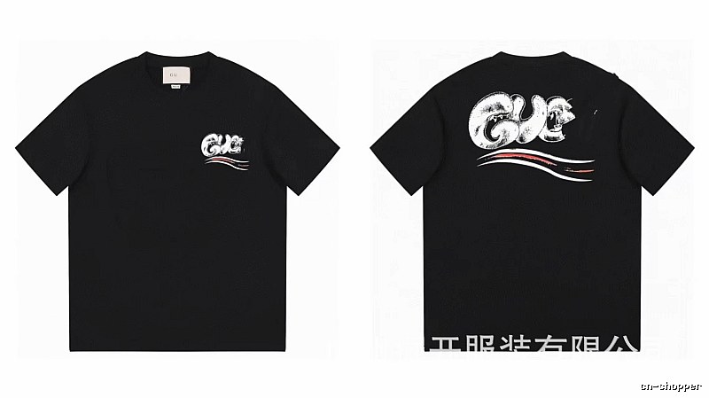 Balenciaga Graffiti Street Style Black T-Shirt