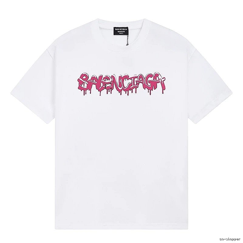 Balenciaga Graffiti Street Style White T-shirt
