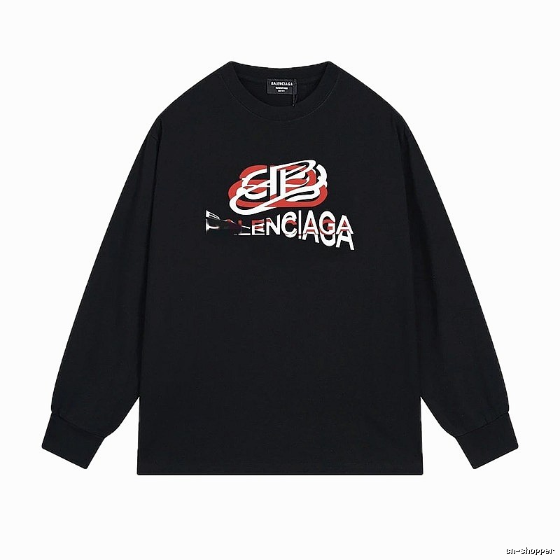 Balenciaga letter-style black T-shirt