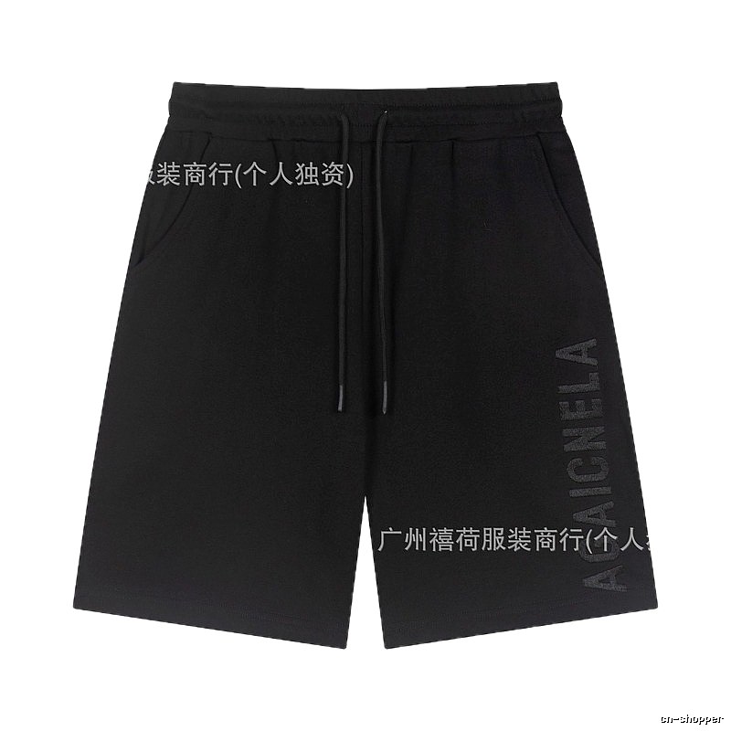 Balenciaga minimalist style black shorts