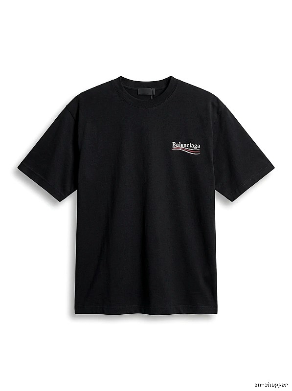 Balenciaga minimalist style black T-shirt