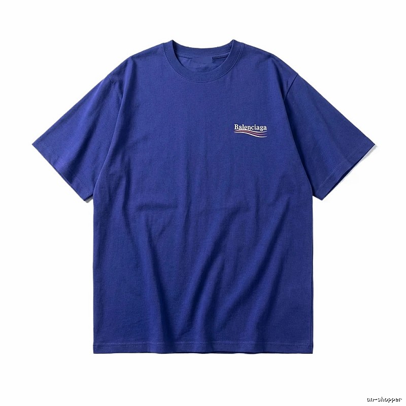 Balenciaga minimalist style blue T-shirt