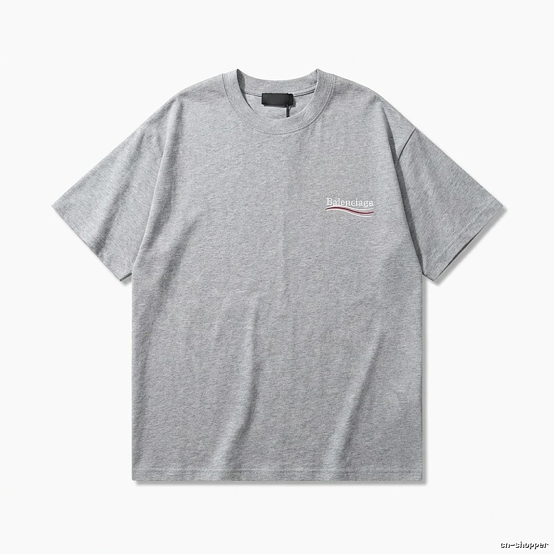 Balenciaga minimalist-style gray T-shirt