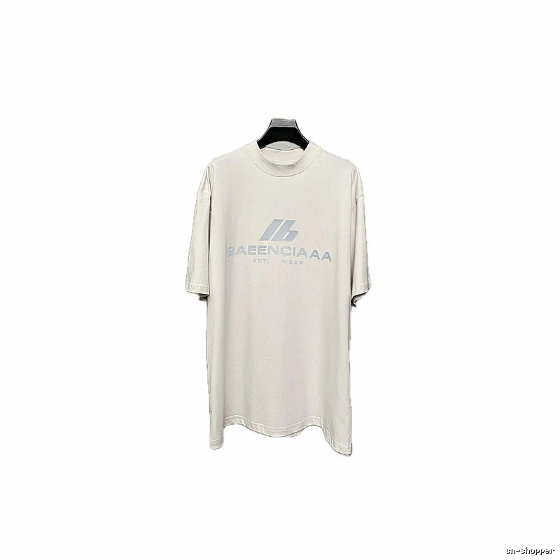 Balenciaga minimalist style off-white T-shirt