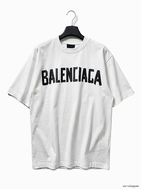 Balenciaga minimalist style white T-shirt