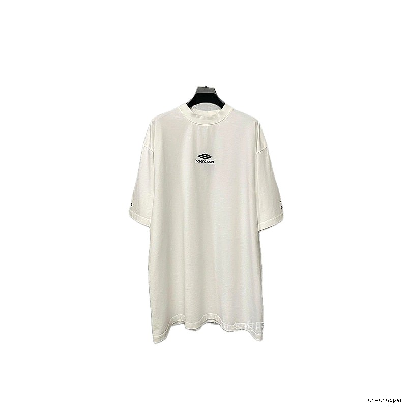 Balenciaga minimalist style white T-shirt