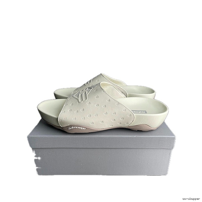 Balenciaga Monogram Trendy Cool Style Off-White Slides