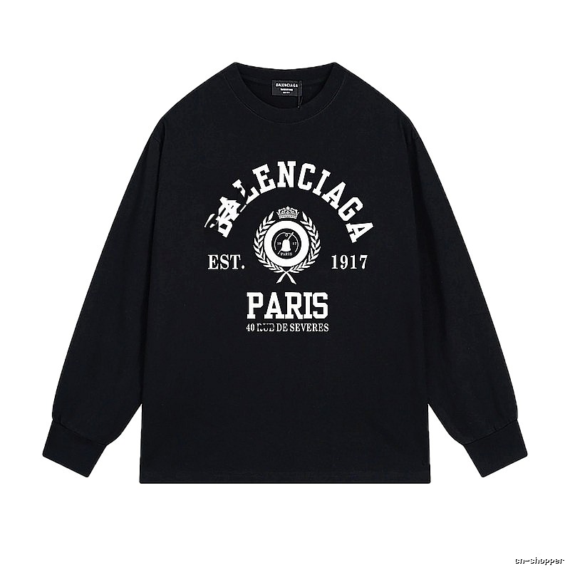 Balenciaga retro black long-sleeve