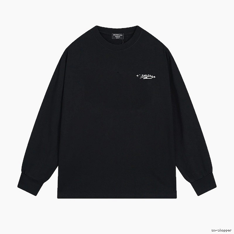 Balenciaga simple style black long-sleeved shirt
