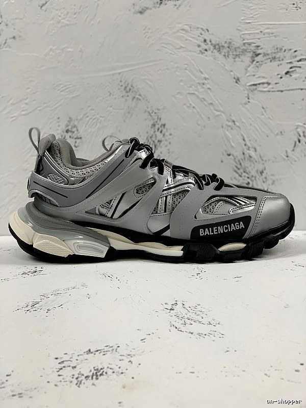 Balenciaga Track Sneaker with Gray Technical Runner Panels Detail