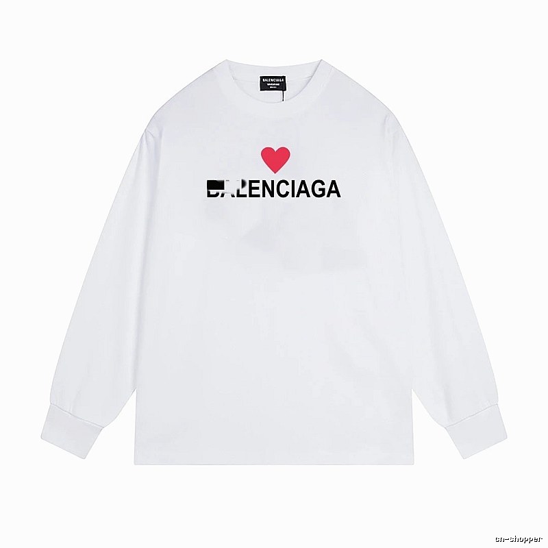 Balenciaga's simple white T-shirt with a heart design.