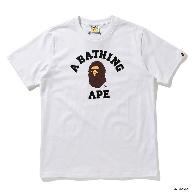 Bape Ape Head Simple White T-shirt